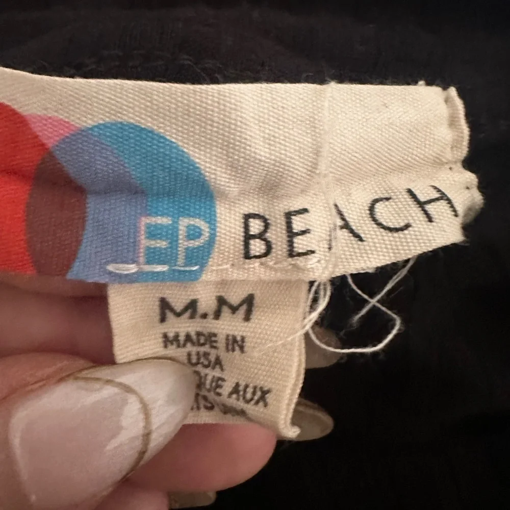 Free People FP Beach Scoop Neck Bodycon Black Maxi Dress- Size M